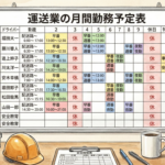 運送業の労務管理のデジタル化⑦・・・月間勤務予定表の作成