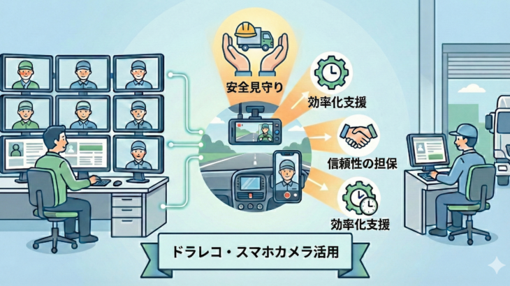 運送業の点呼DX：遠隔点呼・業務後自動点呼の監視カメラの考え方