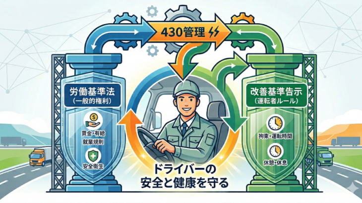 運送業の430（4時間連続運転）2024年改正ルールの解説