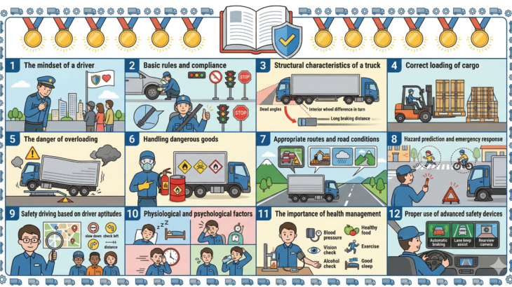 運送会社の安全教育DX①運送業に特化した法定１２項目研修