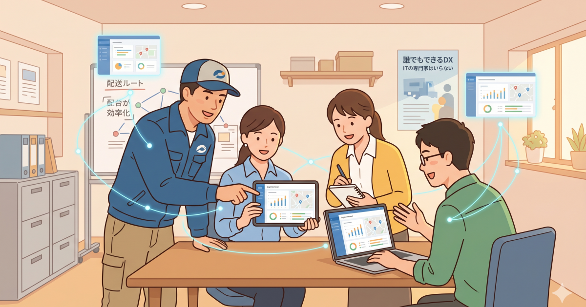 DX推進担当者がいなくてもできる！中小運送業の社内体制づくり