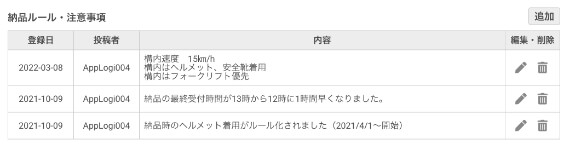 納品ルール・注意事項