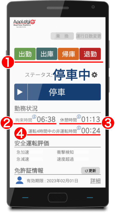 アプリ基本画面
